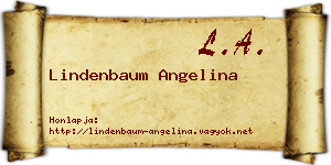 Lindenbaum Angelina névjegykártya